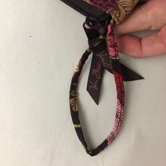 Vera Bradley Mod floral 8"x4.5" wristlet wallet pocketbook c. 2007 clutch bag - Picture 9 of 10